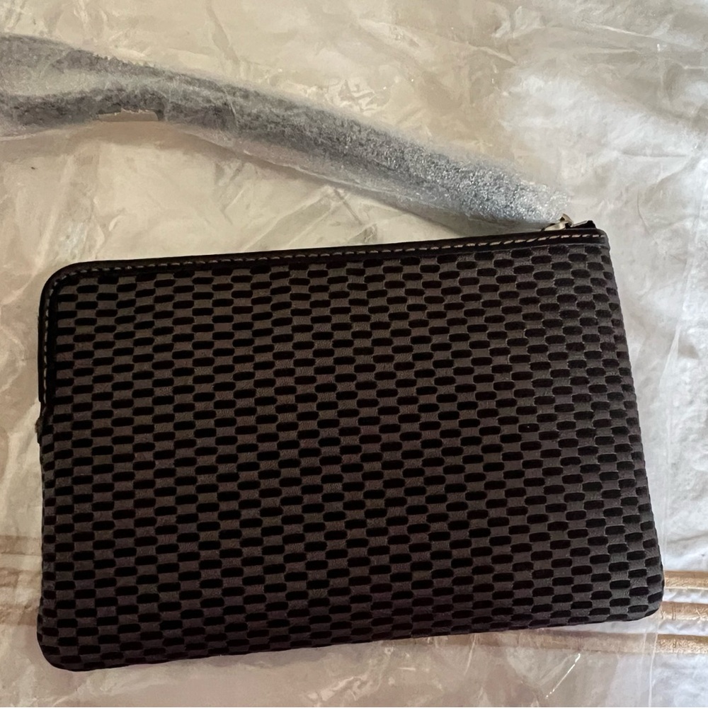 Coach Black/Grey Wristlet Bag - Picture 2 of 7